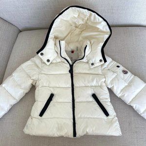 Moncler Baby Giubbotto Coat White Ivory Down Puffer Jacket Enfant Size 2